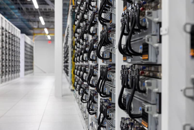 Liquid-cooled data center rack